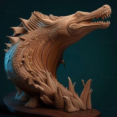 3D модель Lolong знаменита тварина (STL)